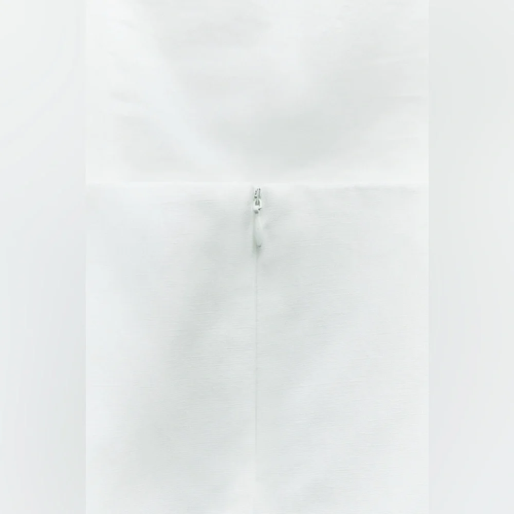 Zara White backless Mini Dress - Picture 8 of 13